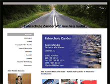 Tablet Screenshot of fahrschule-zander.eu